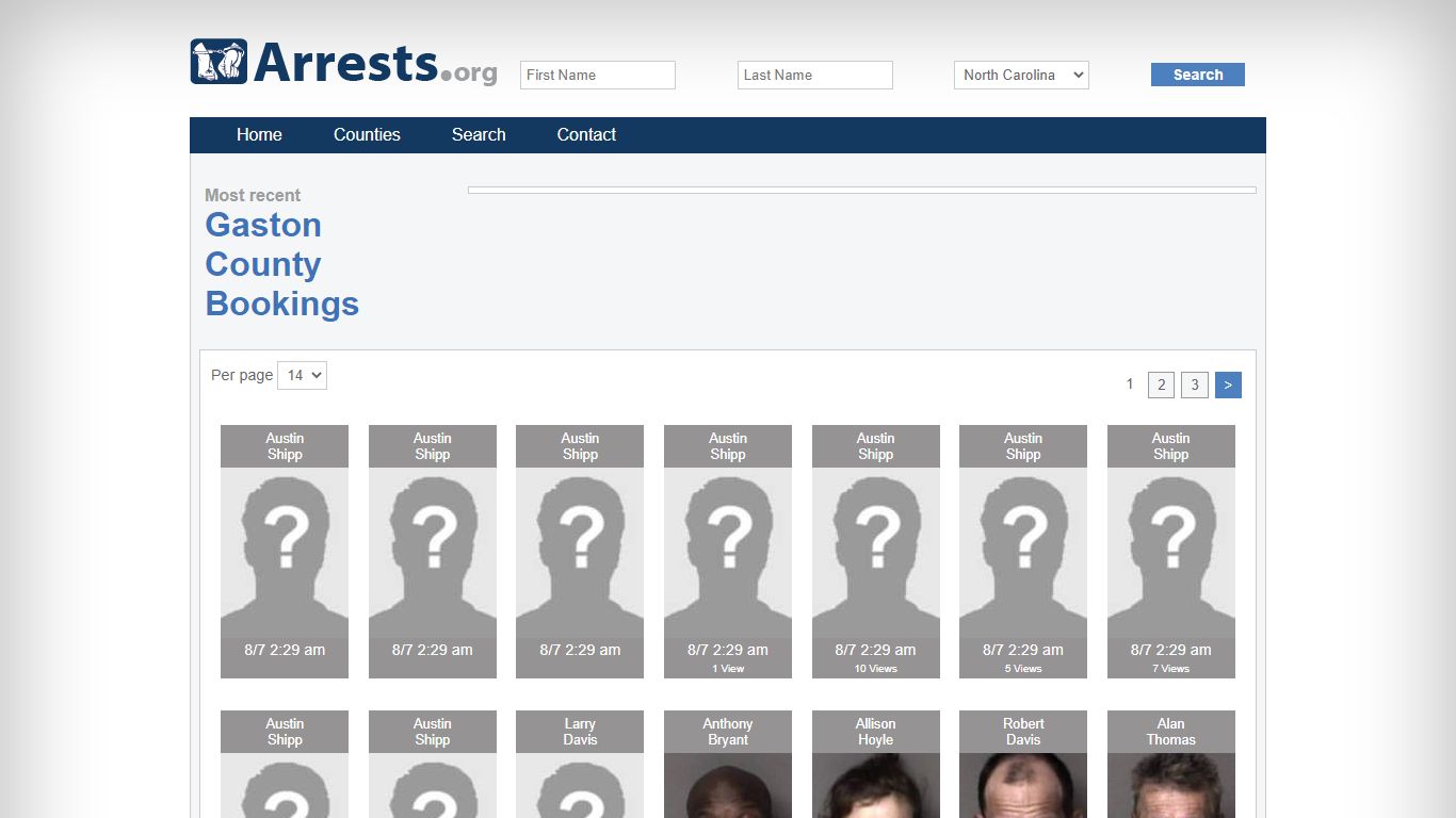 Gaston County Arrests and Inmate Search